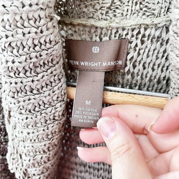 Fenn Wright Manson‎ Knit Open Sweater Vest / Cardigan- Size M - Picture 2 of 4